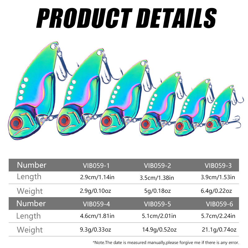 Hengjia 1Pcs Logam VIB Fishing Lure Pisau Getar Spinner Sendok Umpan Pancing Tenggelam Umpan Keras Jigs Trout Tackle Untuk Semua Lapisan Air Tembakan Panjang