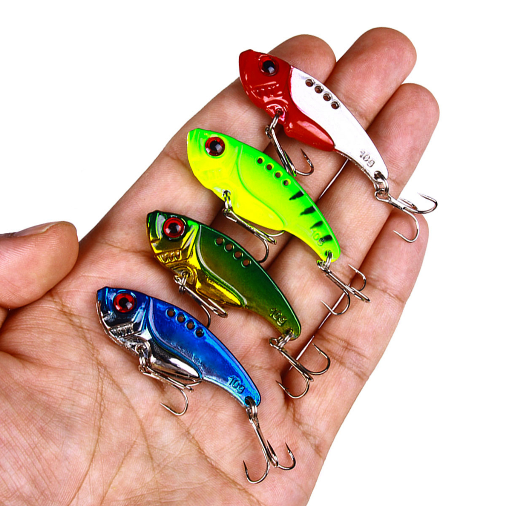 Hengjia Logam Baru Mini VIB Sendok Wobbler Memancing Umpan 10g 5cm Fishing Tackle Bass Crankbait Getar Spinner Tenggelam Umpan