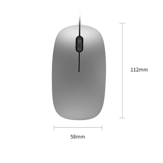 Mouse Kabel Mute Mouse Ultra-Tipis Silent Mouse Ergonomic Mouse