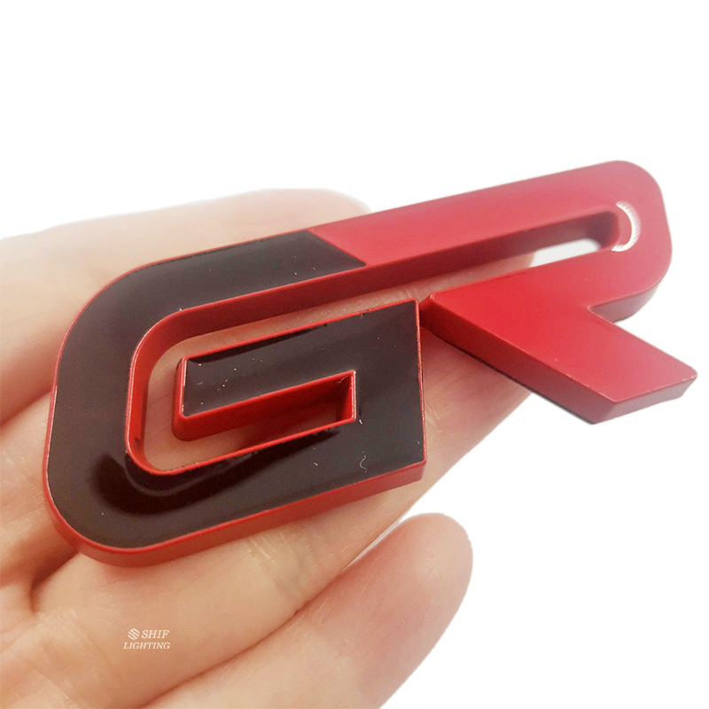 1x Metal GR Sport Logo Mobil Auto Rear Trunk Emblem Stiker Decal Badge Pengganti TOYOTA GR Sport