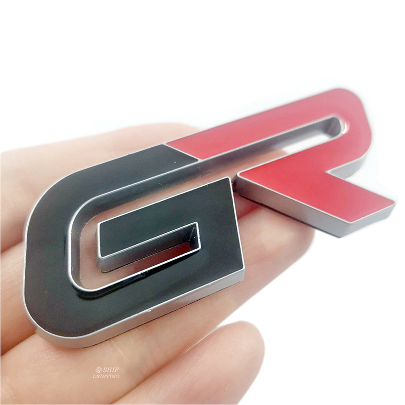 1x Metal GR Sport Logo Mobil Auto Rear Trunk Emblem Stiker Decal Badge Pengganti TOYOTA GR Sport