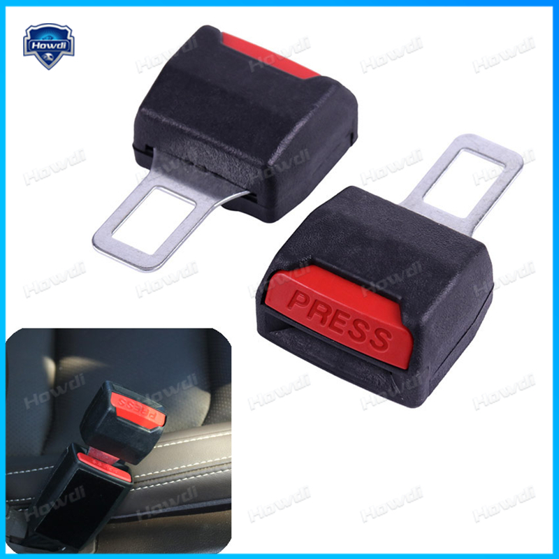 1pc Klip Sabuk Pengaman Mobil Extender Safety Seatbelt Lock Buckle Plug Tebal Insert Socket