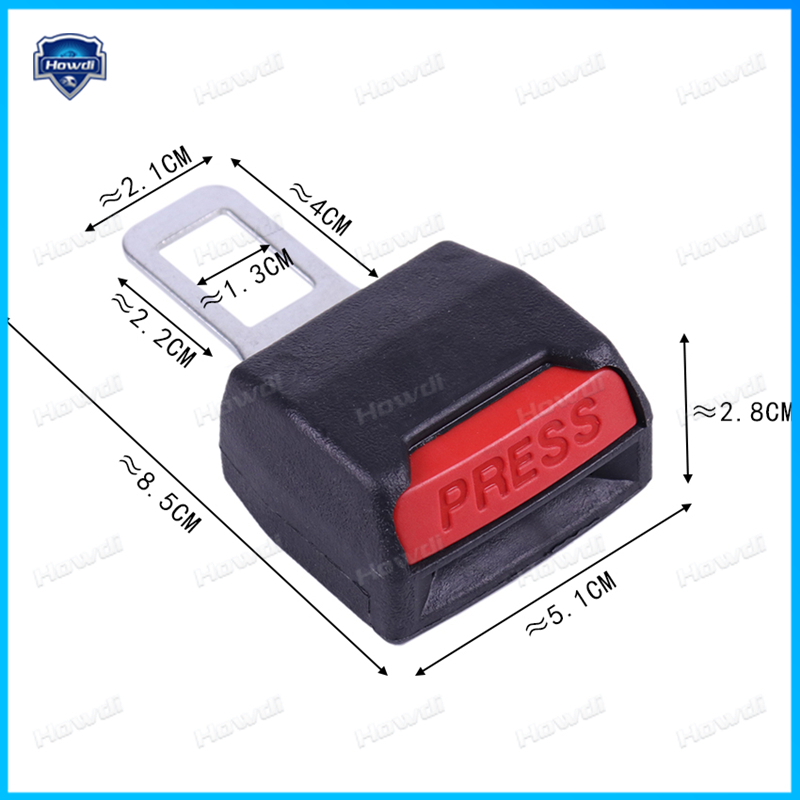 1pc Klip Sabuk Pengaman Mobil Extender Safety Seatbelt Lock Buckle Plug Tebal Insert Socket