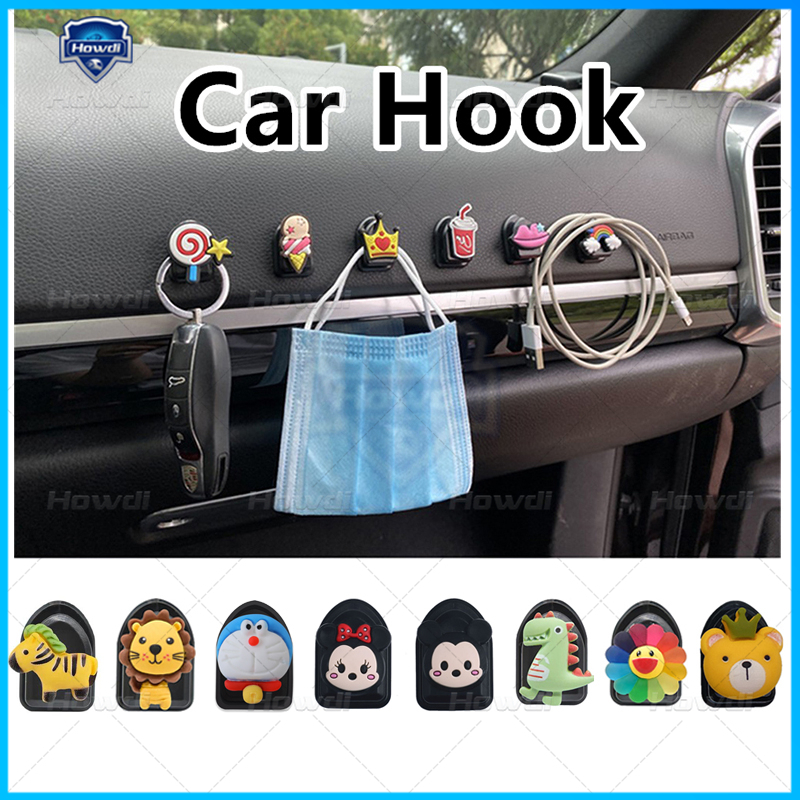 Pengait Mobil Jok Mobil Punggung Jok Mobil Kartun Mini Hook Kreatif Lucu Mobil Lengket Multifungsi Mini Hook Interior Aksesoris Mobil