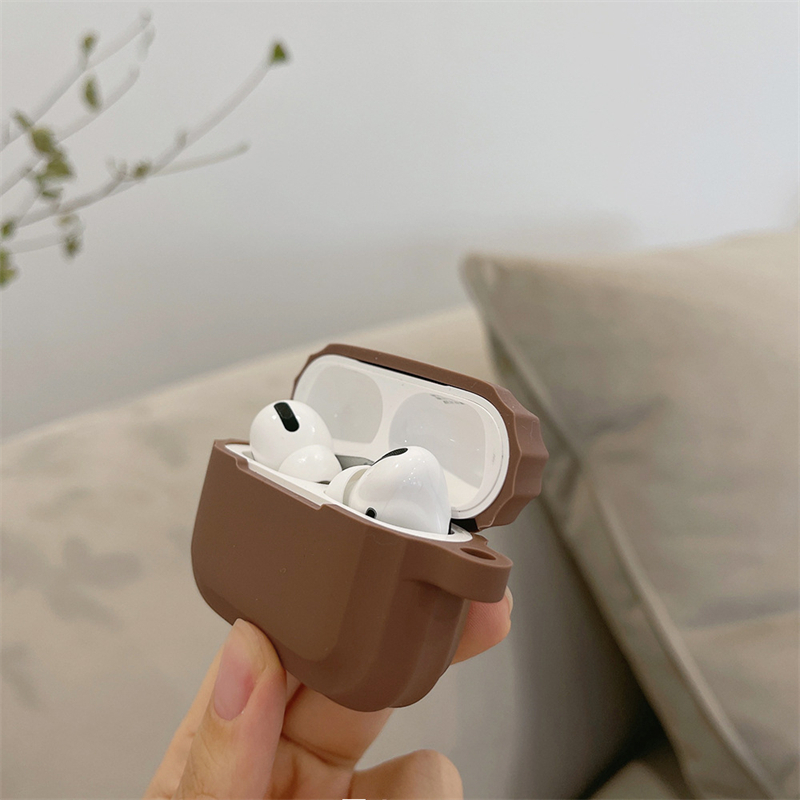 INPODS Dllencase Simply Brown For Apple AirPods Gen2 Case Silikon Untuk AirPods Pro Case1 /2 /3 Untuk Airpod3 Case Earphone Inpods1 /2 /3 A347