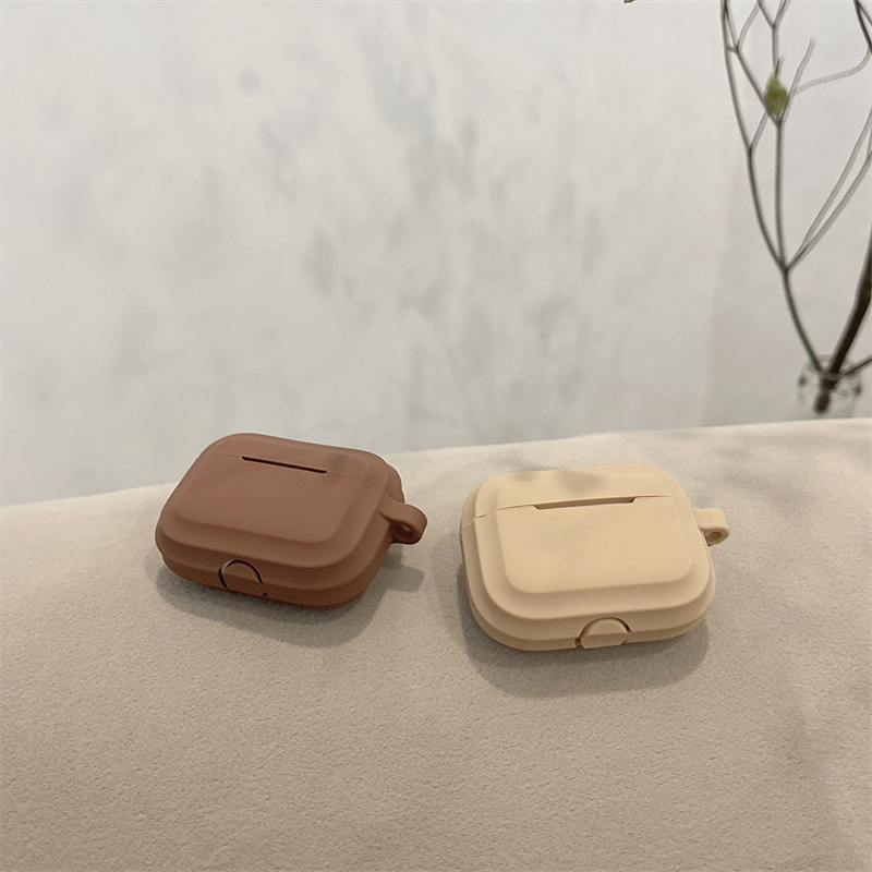 INPODS Dllencase Simply Brown For Apple AirPods Gen2 Case Silikon Untuk AirPods Pro Case1 /2 /3 Untuk Airpod3 Case Earphone Inpods1 /2 /3 A347