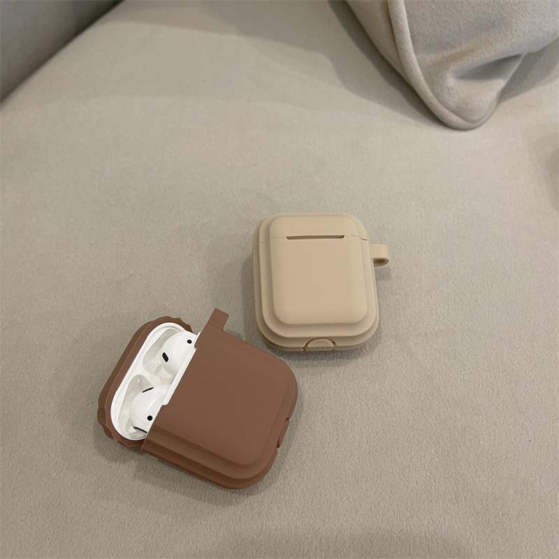 INPODS Dllencase Simply Brown For Apple AirPods Gen2 Case Silikon Untuk AirPods Pro Case1 /2 /3 Untuk Airpod3 Case Earphone Inpods1 /2 /3 A347