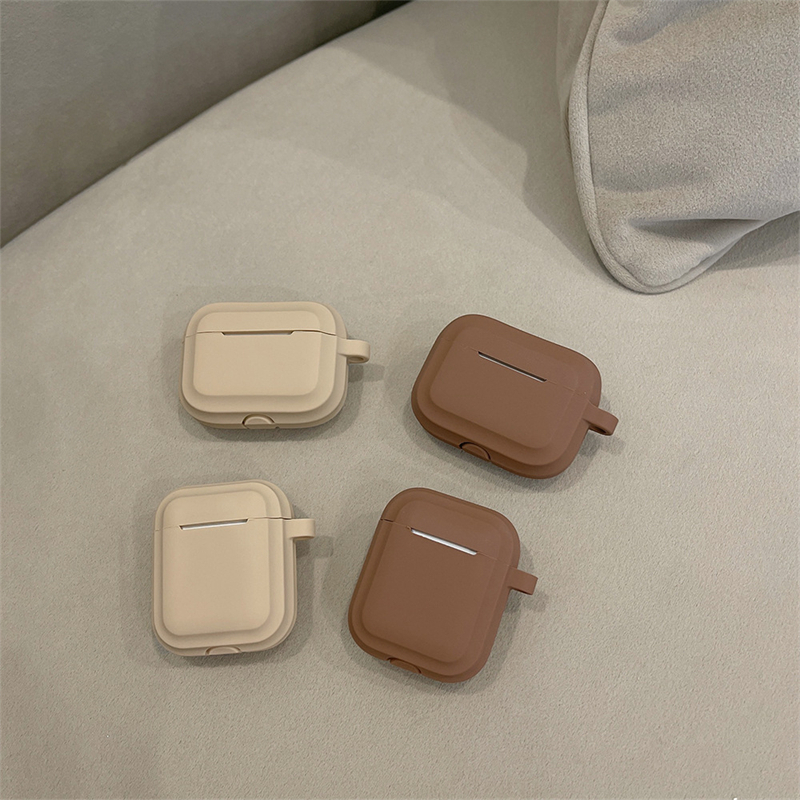 INPODS Dllencase Simply Brown For Apple AirPods Gen2 Case Silikon Untuk AirPods Pro Case1 /2 /3 Untuk Airpod3 Case Earphone Inpods1 /2 /3 A347