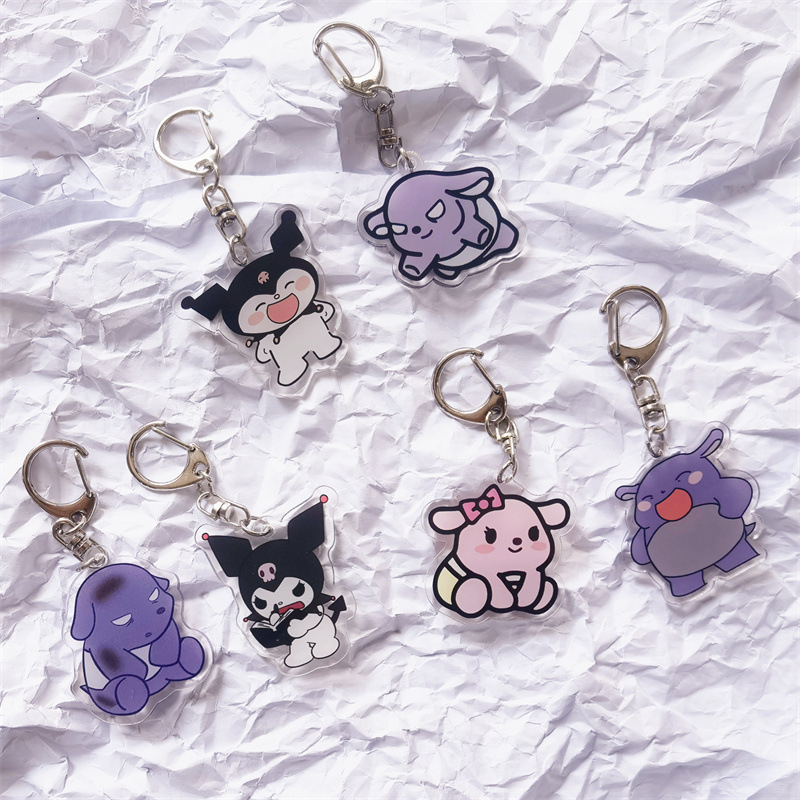 【COD】Sanrio Gantungan Kunci Desain Baku Kuromi Bahan Akrilik Untuk Dekorasi Tas