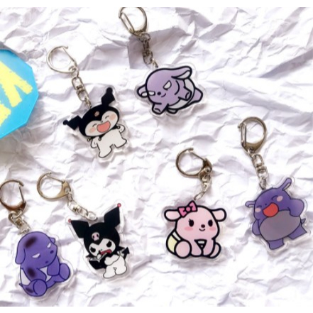 【COD】Sanrio Gantungan Kunci Desain Baku Kuromi Bahan Akrilik Untuk Dekorasi Tas