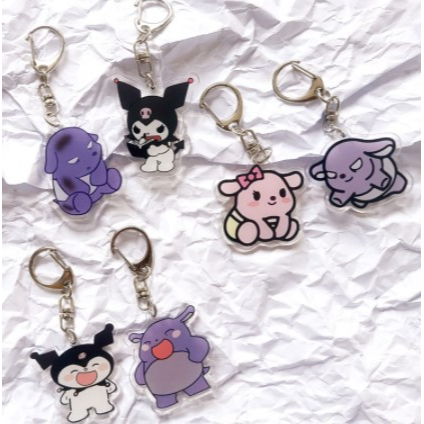 【COD】Sanrio Gantungan Kunci Desain Baku Kuromi Bahan Akrilik Untuk Dekorasi Tas