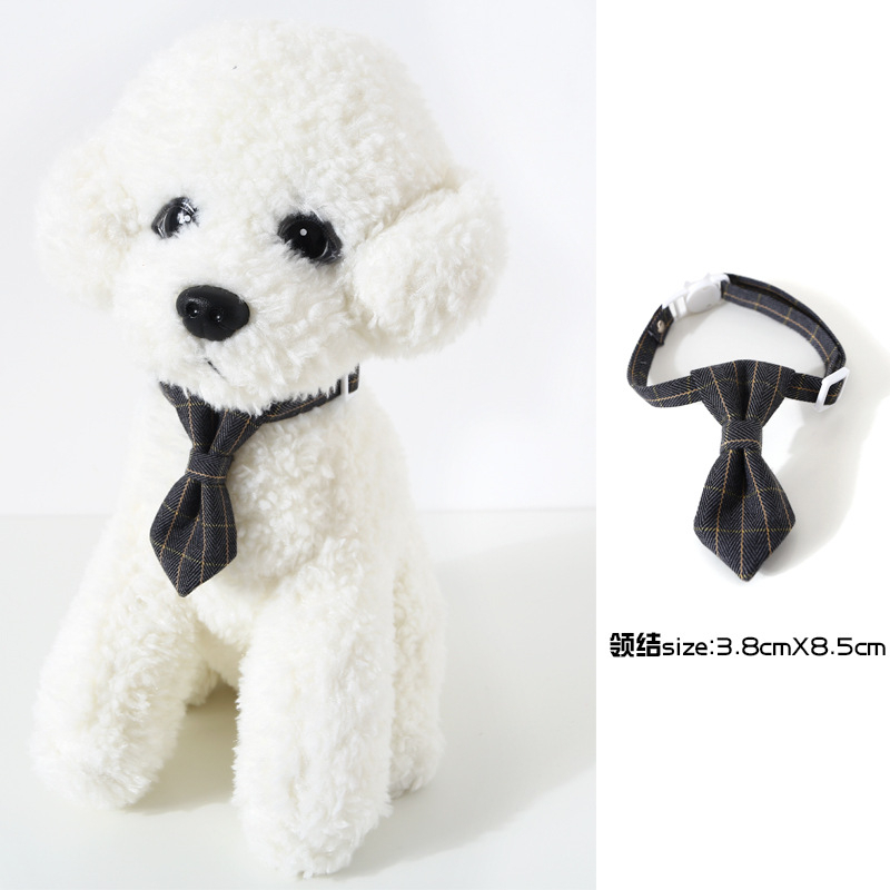 Pet Dog Cat Puppy adjustable Dasi Kupu Kerah Dasi Dengan Bell Gaya Inggris pet wedding nacklace Aksesoris