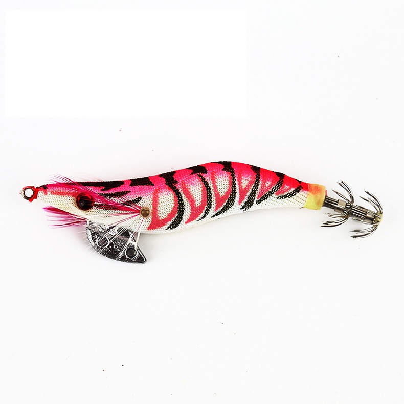 1pcs Umpan Pancing Luminous Udang Squid Jig 2.0# 2.5# 3.0# Umpan Udang Kayu Air Asin Umpan Spinner Buatan Jig Pancing Untuk Memancing Gurita