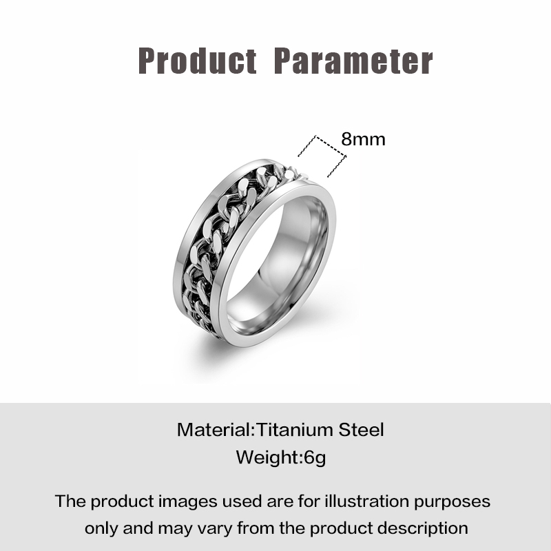 Cincin Rantai Pembuka Botol Bahan Titanium Steel