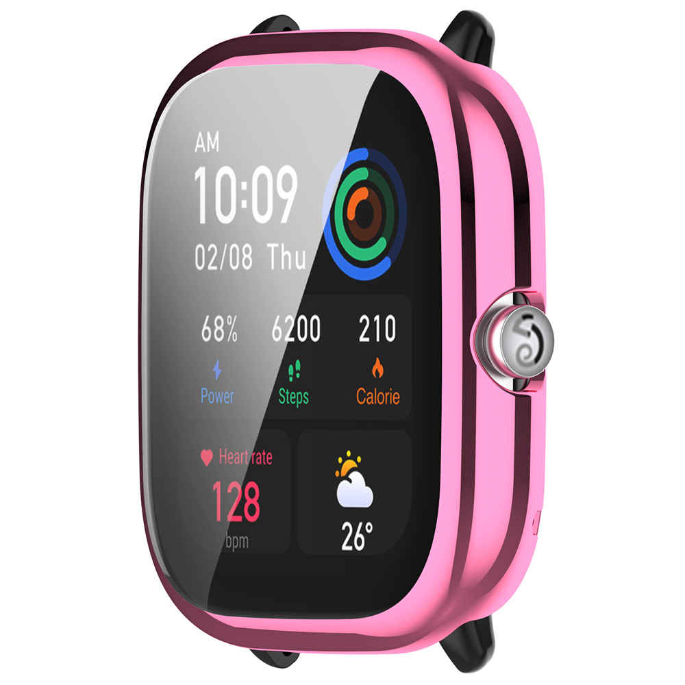 Cover Shell Untuk Huami AMAZFIT Gts4Pelindung Layar MINI Plating TPU Anti Gores Full Case Frame Pelindung