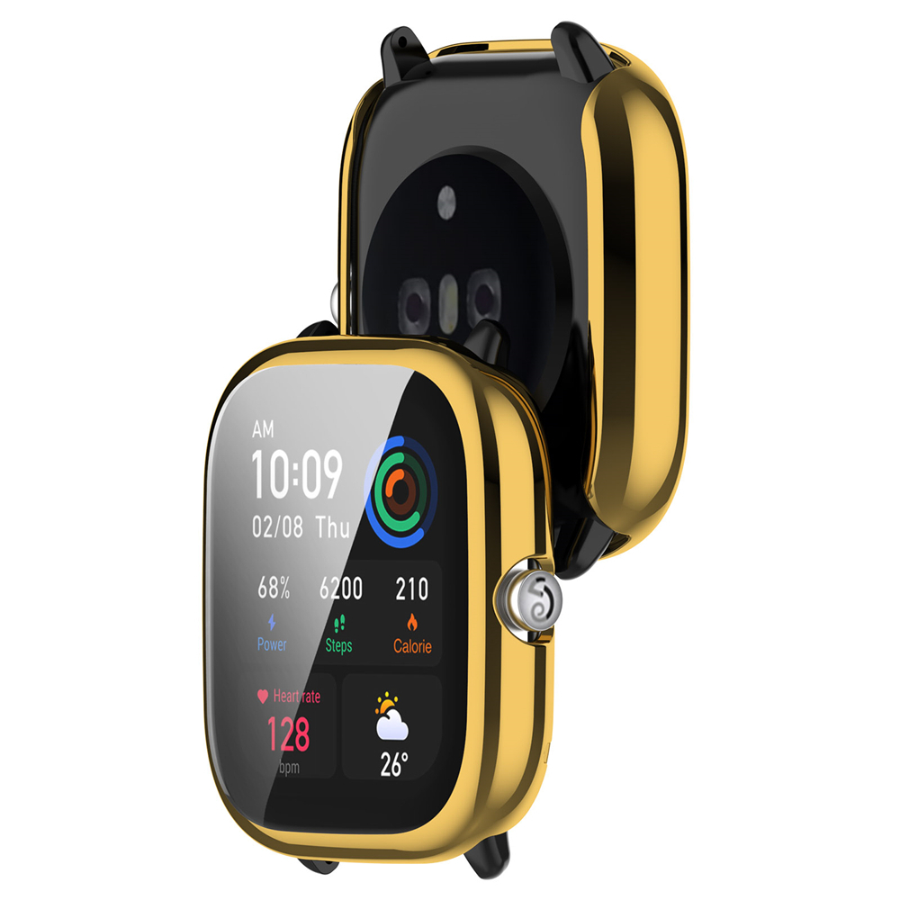 Cover Shell Untuk Huami AMAZFIT Gts4Pelindung Layar MINI Plating TPU Anti Gores Full Case Frame Pelindung