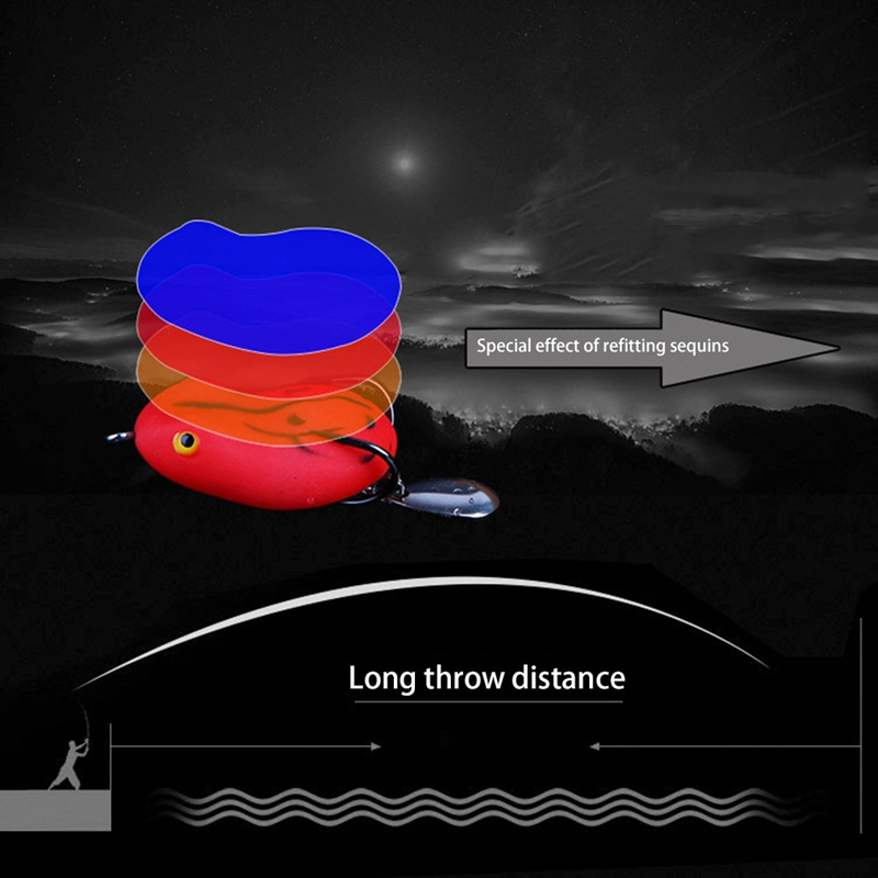 1pcs Umpan Pancing Berbentuk Kodok Lembut 4.5cm/7g 5cm/12g Umpan Pancing, Desain Berbentuk Kodok Lembut Dan Nyaman