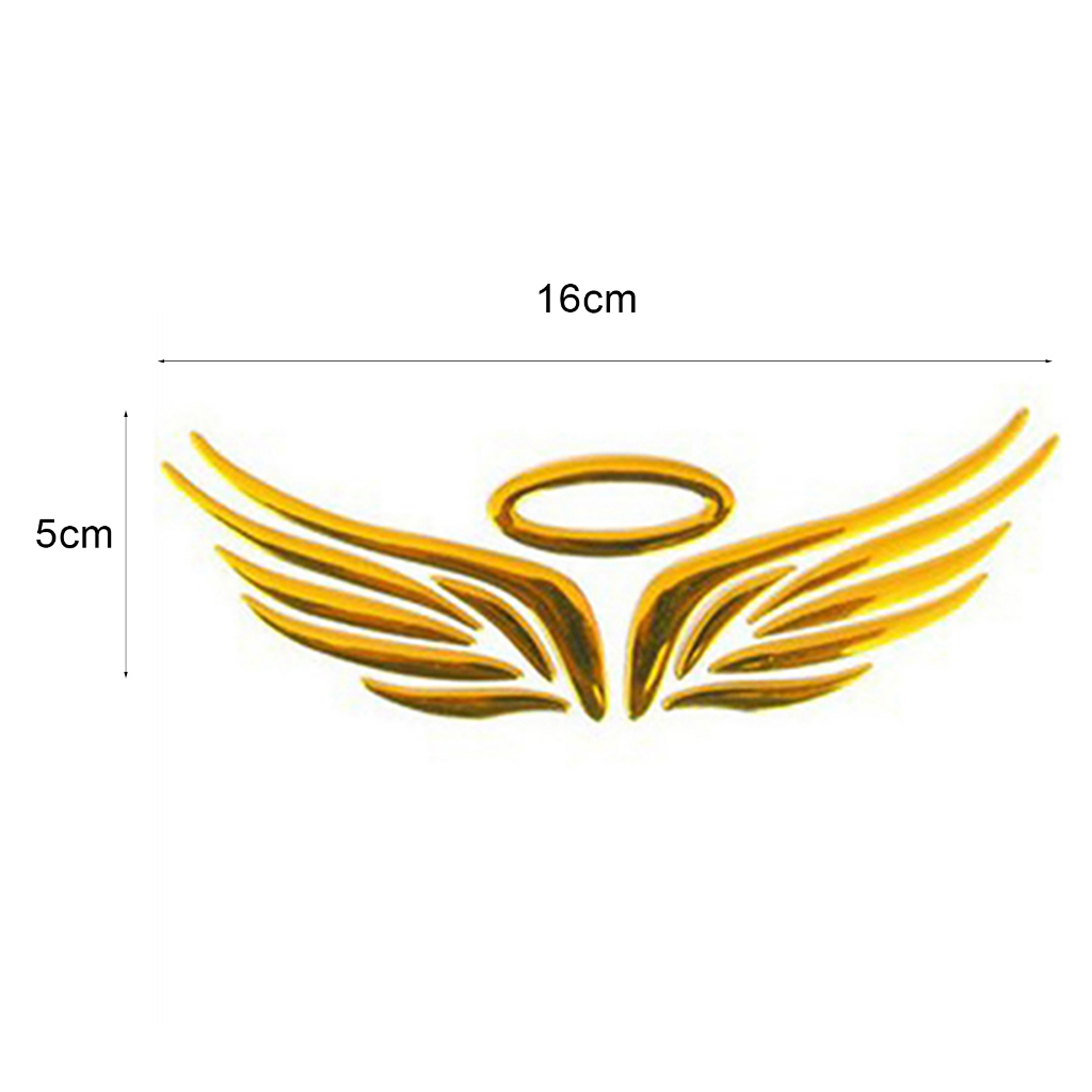 Suppmodel 3D Sayap Malaikat Mobil Auto Stiker Decal Kendaraan Emblem Badge Logo Dekorasi