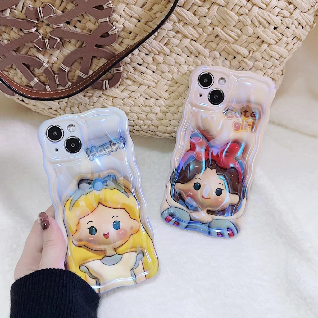 IPHONE Bingkai Foto Happy Cute Girl Princess Desain Gelang Merah Casing Ponsel Kompatibel Dengan Iphone12 13 14 11 Pro Max Ggrzxc