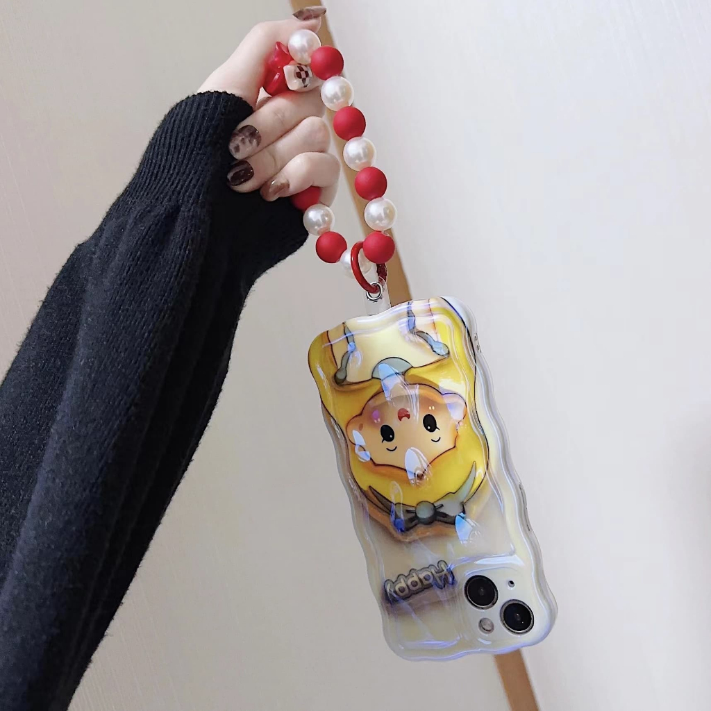 IPHONE Bingkai Foto Happy Cute Girl Princess Desain Gelang Merah Casing Ponsel Kompatibel Dengan Iphone12 13 14 11 Pro Max Ggrzxc