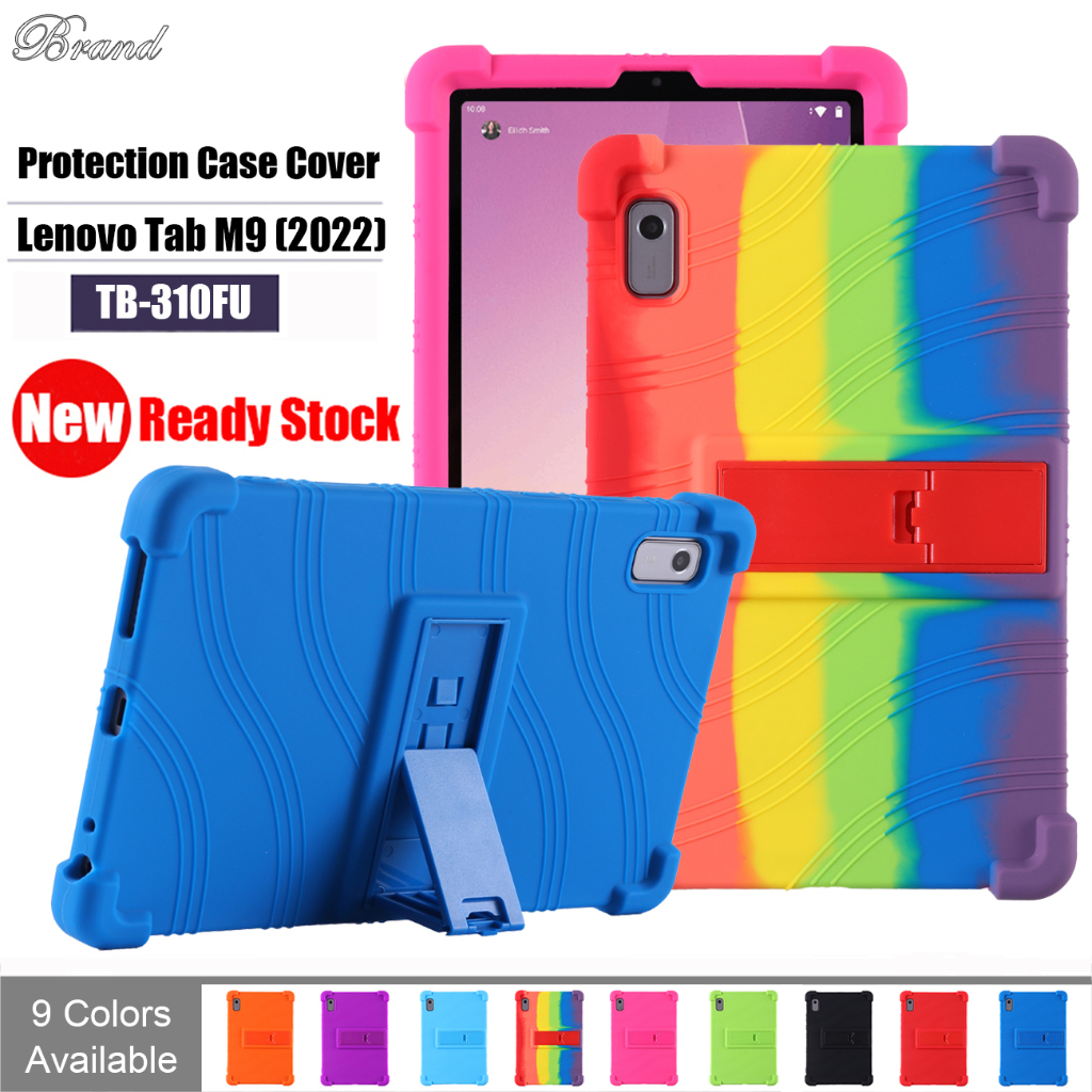 Casing Untuk Lenovo Tab M9 (2022) 9.0 &quot;TB-310FU Fashion Kualitas Tinggi Tablet Stand Case Menebal Shockproof Pelindung Menebal Warna Lembut Silicon Cover