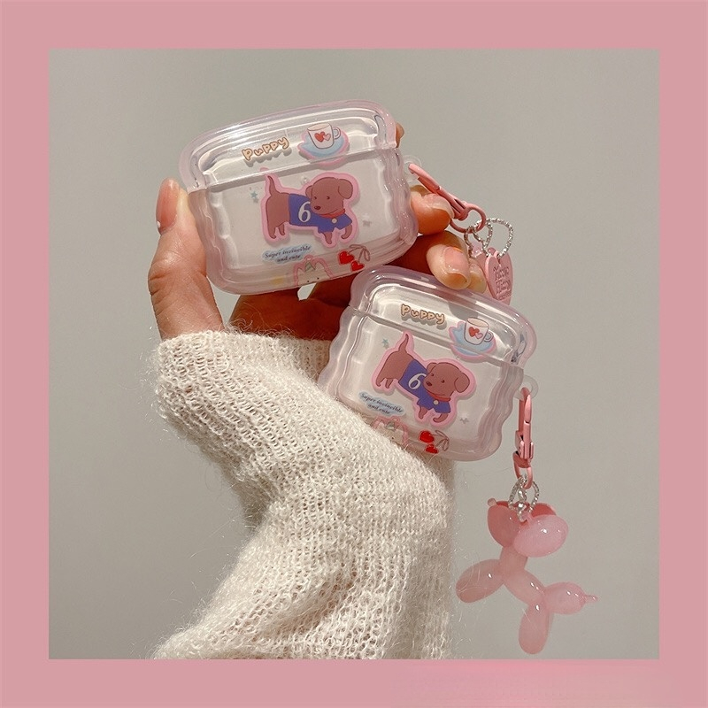 Casing soft case tpu Motif Kartun Beruang Untuk Airpods 1 / 2 / 3 (2021) / 2nd