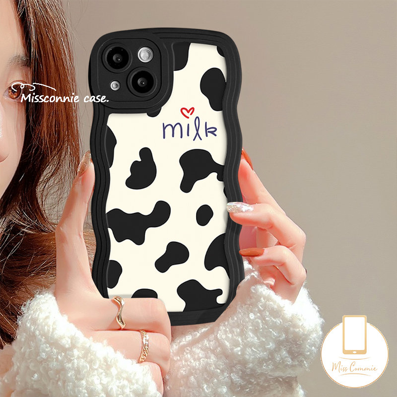 Casing Infinix Smart5 4 6 Plus Hot10 9 11 12 Play Hot 10s 10 12i 11s 20 9 10Lite 20s 8 12 Pro Note 10Pro 12 G96 Wavy Edge Fashion Leopard Milk Pattern Couple Soft Tpu Case