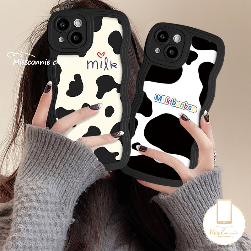 Casing Infinix Smart5 4 6 Plus Hot10 9 11 12 Play Hot 10s 10 12i 11s 20 9 10Lite 20s 8 12 Pro Note 10Pro 12 G96 Wavy Edge Fashion Leopard Milk Pattern Couple Soft Tpu Case