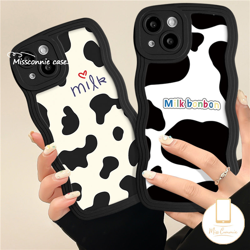 Casing Infinix Smart5 4 6 Plus Hot10 9 11 12 Play Hot 10s 10 12i 11s 20 9 10Lite 20s 8 12 Pro Note 10Pro 12 G96 Wavy Edge Fashion Leopard Milk Pattern Couple Soft Tpu Case