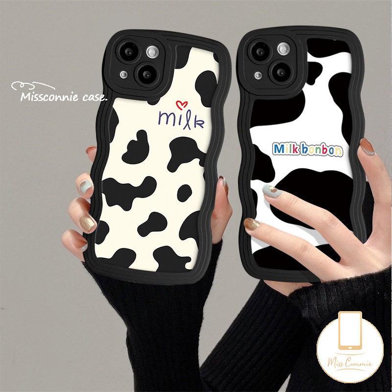 Casing Infinix Smart5 4 6 Plus Hot10 9 11 12 Play Hot 10s 10 12i 11s 20 9 10Lite 20s 8 12 Pro Note 10Pro 12 G96 Wavy Edge Fashion Leopard Milk Pattern Couple Soft Tpu Case