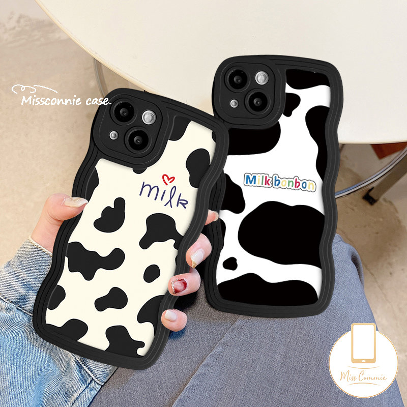 Casing Infinix Smart5 4 6 Plus Hot10 9 11 12 Play Hot 10s 10 12i 11s 20 9 10Lite 20s 8 12 Pro Note 10Pro 12 G96 Wavy Edge Fashion Leopard Milk Pattern Couple Soft Tpu Case