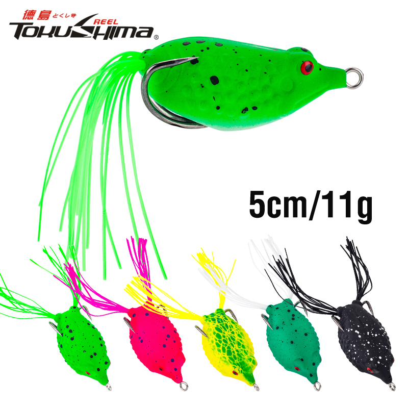 1pcs Topwater Soft Frog Plastic Toman Fishing 5cm/11g Mengambang Umpan Kodok Mini 3D Mata Realistis Swimbait Mengambang Casting Lure Untuk Air Tawar Air Asin