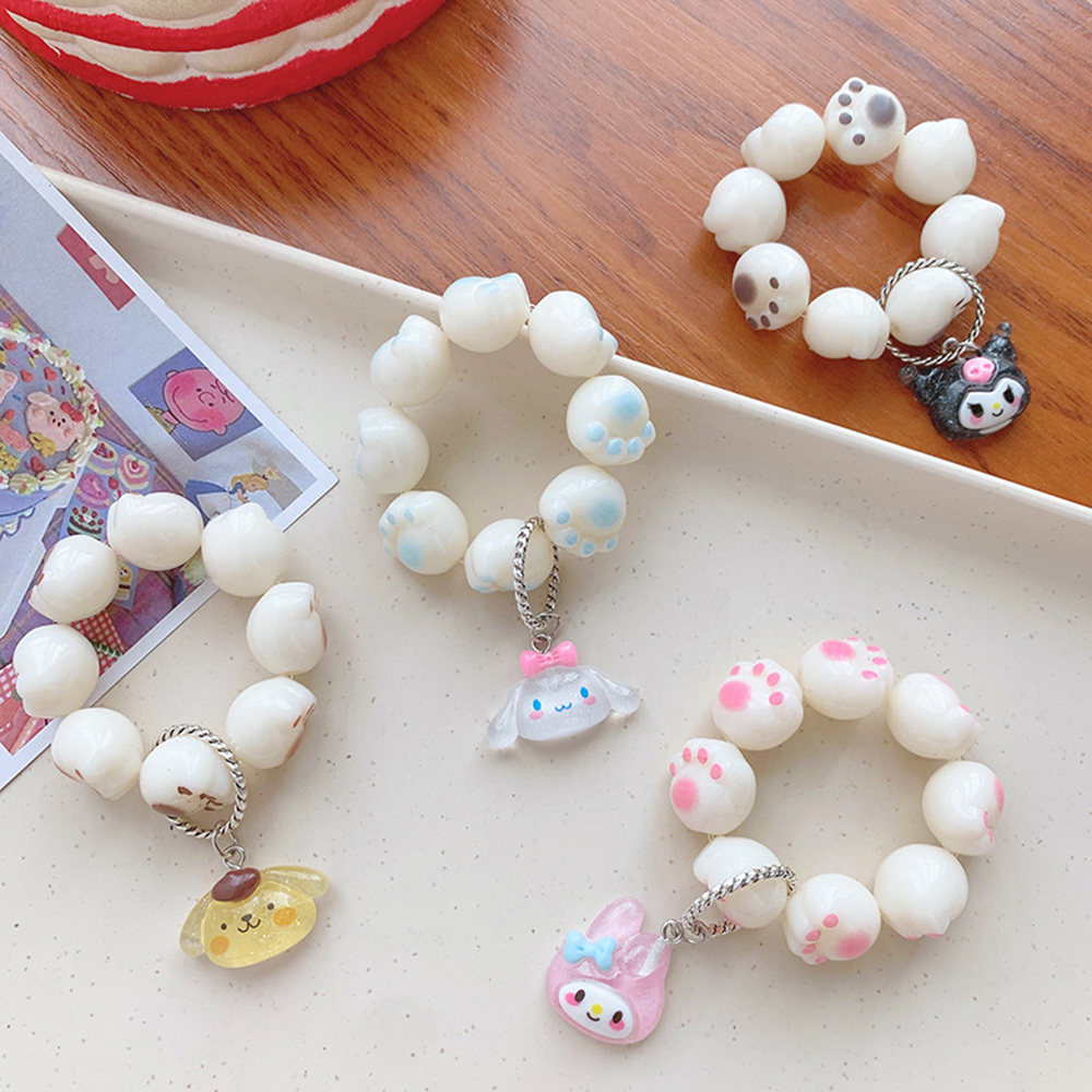 1pcs Sanrio Pesona Manik-Manik Cincin Untuk Hadiah Siswa Tangan Memutar Jari Penghilang Stress