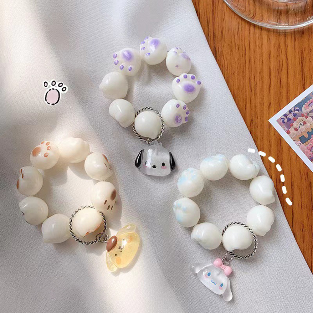 1pcs Sanrio Pesona Manik-Manik Cincin Untuk Hadiah Siswa Tangan Memutar Jari Penghilang Stress