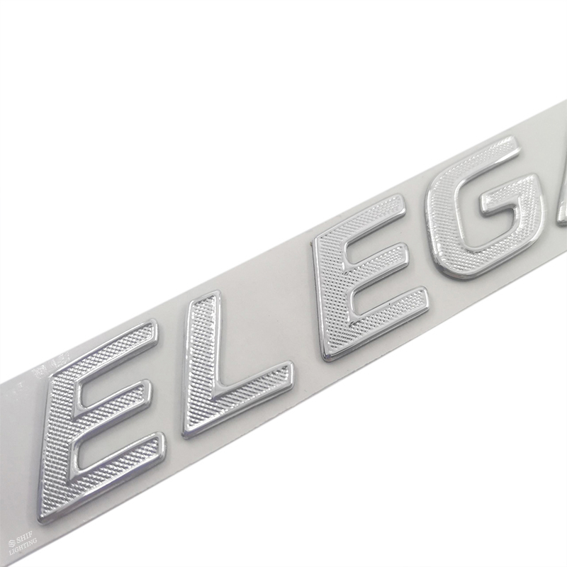 1x ABS Elegance Letter Auto Bagasi Belakang Mobil Dekoratif Emblem Badge Stiker Decal Elegance