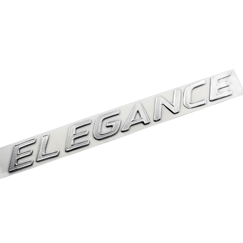 1x ABS Elegance Letter Auto Bagasi Belakang Mobil Dekoratif Emblem Badge Stiker Decal Elegance