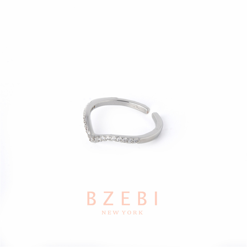 Bzebi Cincin Emas Berlian 18k, Cincin Terbuka Ajustable, Anti Karat, Gaya Korea, Aksesoris Fashion Wanita, Aksesoris Sehari-Hari, Perhiasan Premium, Hadiah Ulang Tahun Dengan Box 342r