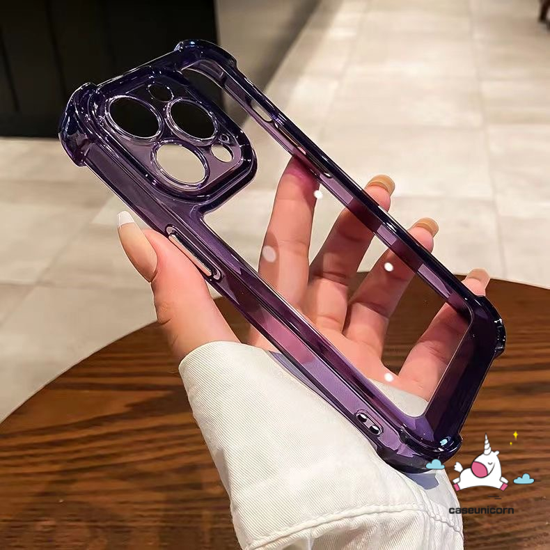 IPHONE Casing Ponsel Kancing Electroplated Tahan Shock Macaron Warna Permen Kompatibel Untuk Iphone14 13 12 11 Pro Max7 8 Plus X XR XS MAX Mewah Simple Lembut TPU Back Cover