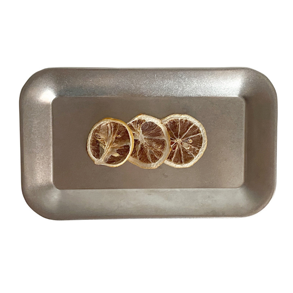 Stainless Steel Korea Style Persegi Panjang Memanggang Piring Sushi Tray Kreatif Flat Bottom Tray Dessert Plate