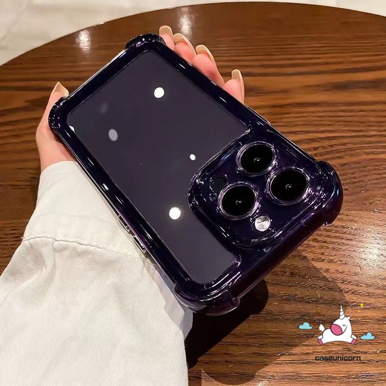 IPHONE Casing Ponsel Kancing Electroplated Tahan Shock Macaron Warna Permen Kompatibel Untuk Iphone14 13 12 11 Pro Max7 8 Plus X XR XS MAX Mewah Simple Lembut TPU Back Cover