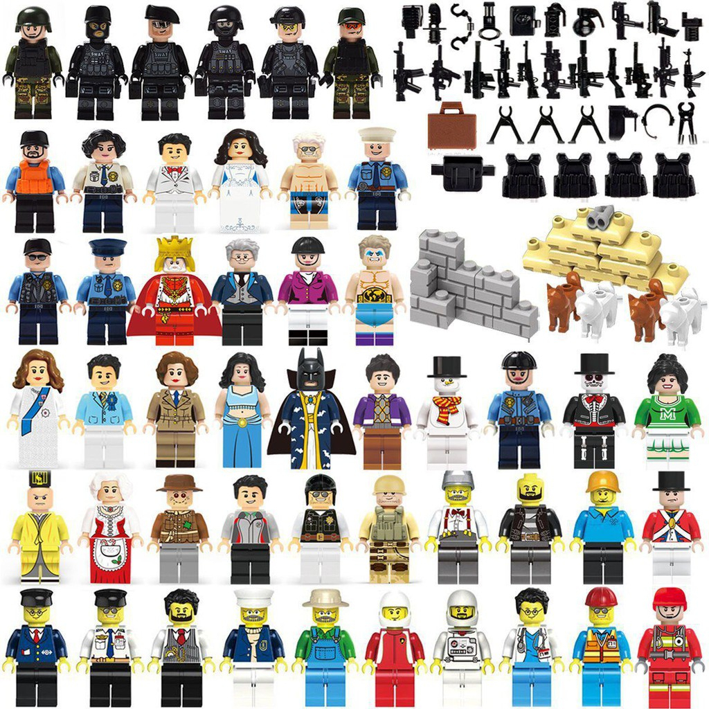 Minifigure Display bracket Mainan Blok Bangunan