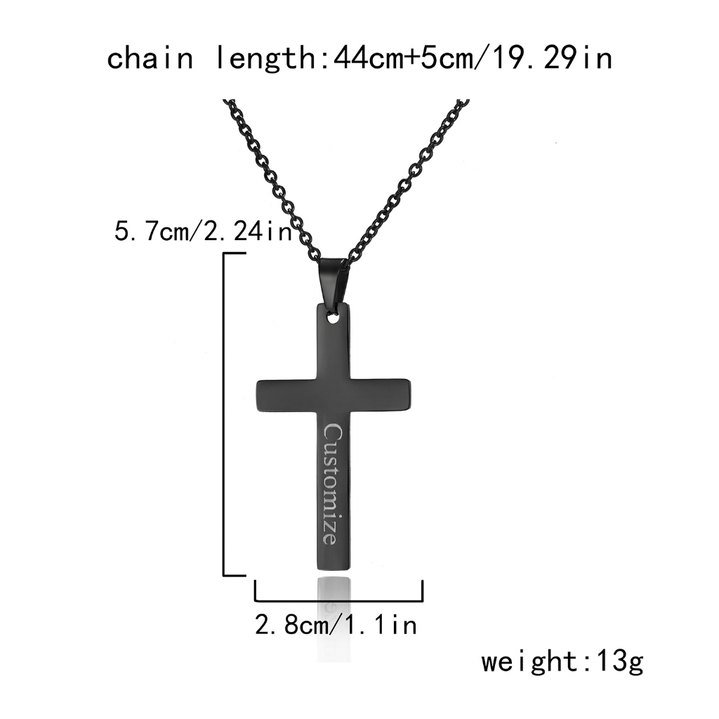 Kalung Simple Salib Anti Karat Tidak Luntur Tidak Alergi Untuk Wanita Pria Perhiasan unisex