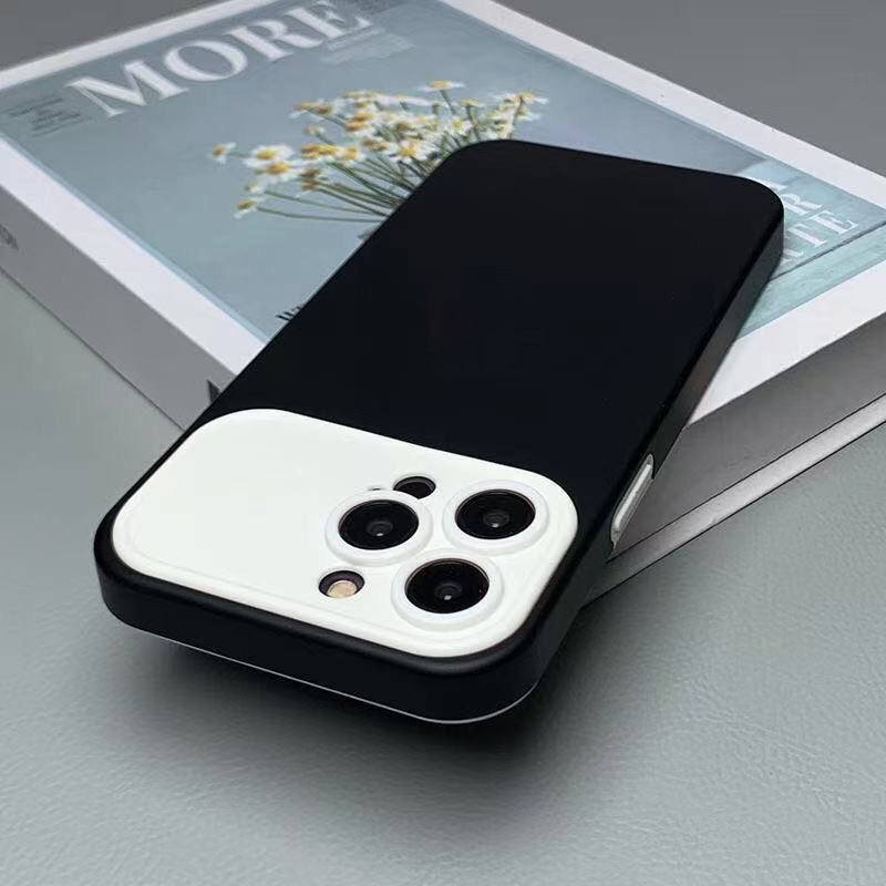 Silicone protective case, new lens with large window protection, suitable for iPhone X/XS/XR/XSMAX/11 12 13 14 Pro max anti drop phone case