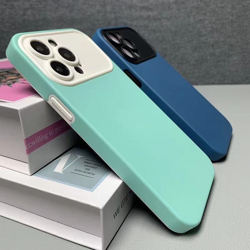 Silicone protective case, new lens with large window protection, suitable for iPhone X/XS/XR/XSMAX/11 12 13 14 Pro max anti drop phone case