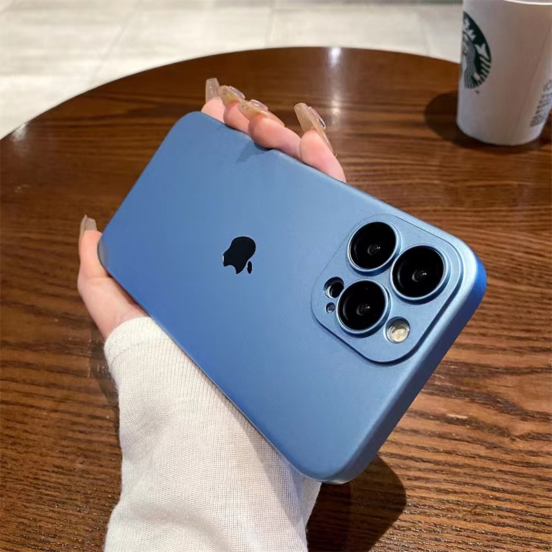 Mewah Berkualitas Tinggi PC Matte Casing Ponsel iPhone 14 Pro Max 13 Pro Max 12 Pro Max 11 Pro Max Anti Jatuh Dengan Lensa film Casing Perlindungan