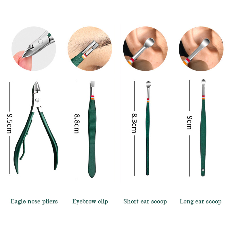 Born PRETTY Pedicure Pisau Set Profesional Ingrown Kuku Kaki Perawatan Alat Stainless Steel Nail Nippers Clipper Remover Kit