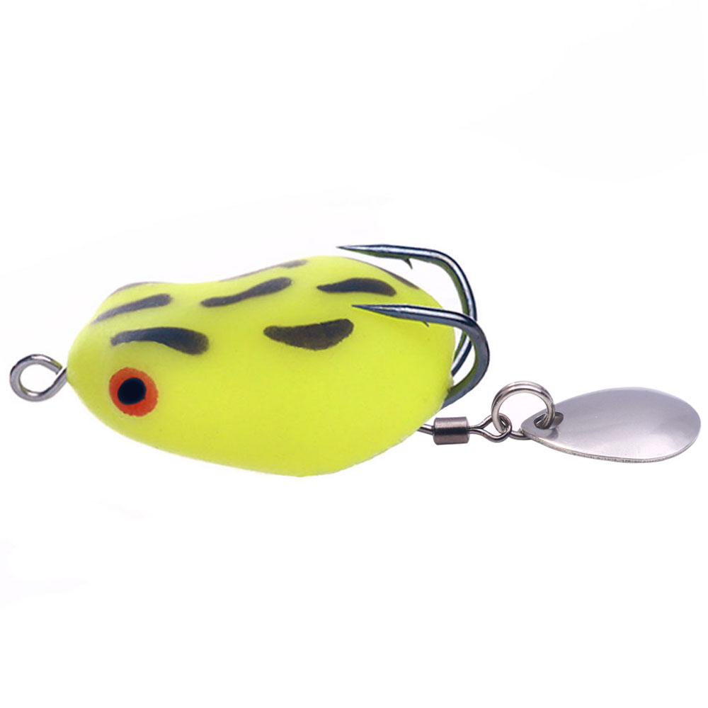 Hengjia Baru Dimodifikasi Thunder Frog Fishing Lure 4g/3g Mini Soft Lure Double Hooks Top water Ray Frog Umpan Buatan