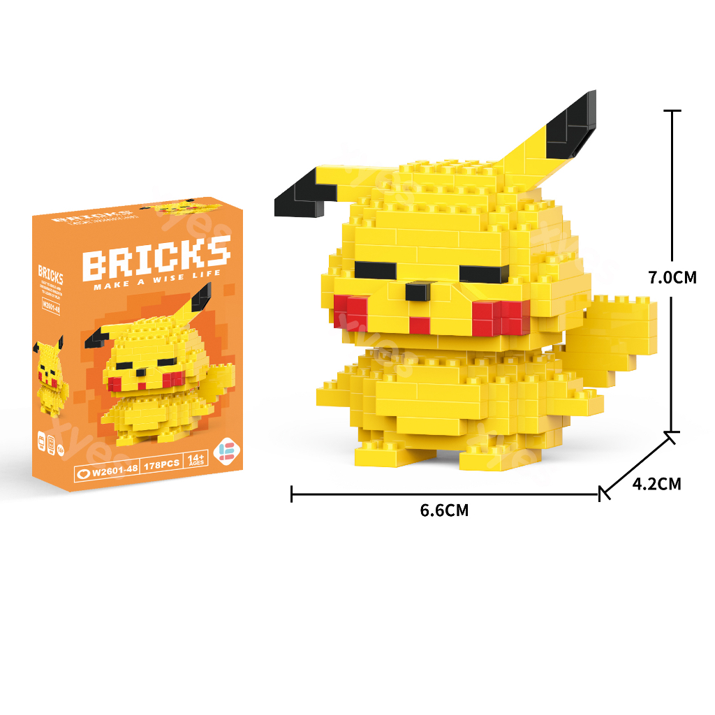 60 Pcs Lucu Kartun Blok Bangunan Mainan Anak puzzle Boneka Rakitan Blok Hadiah