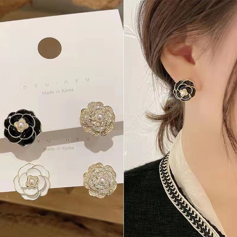 Anting Tusuk Lapis Silver 925 Gaya Korea Untuk Wanita