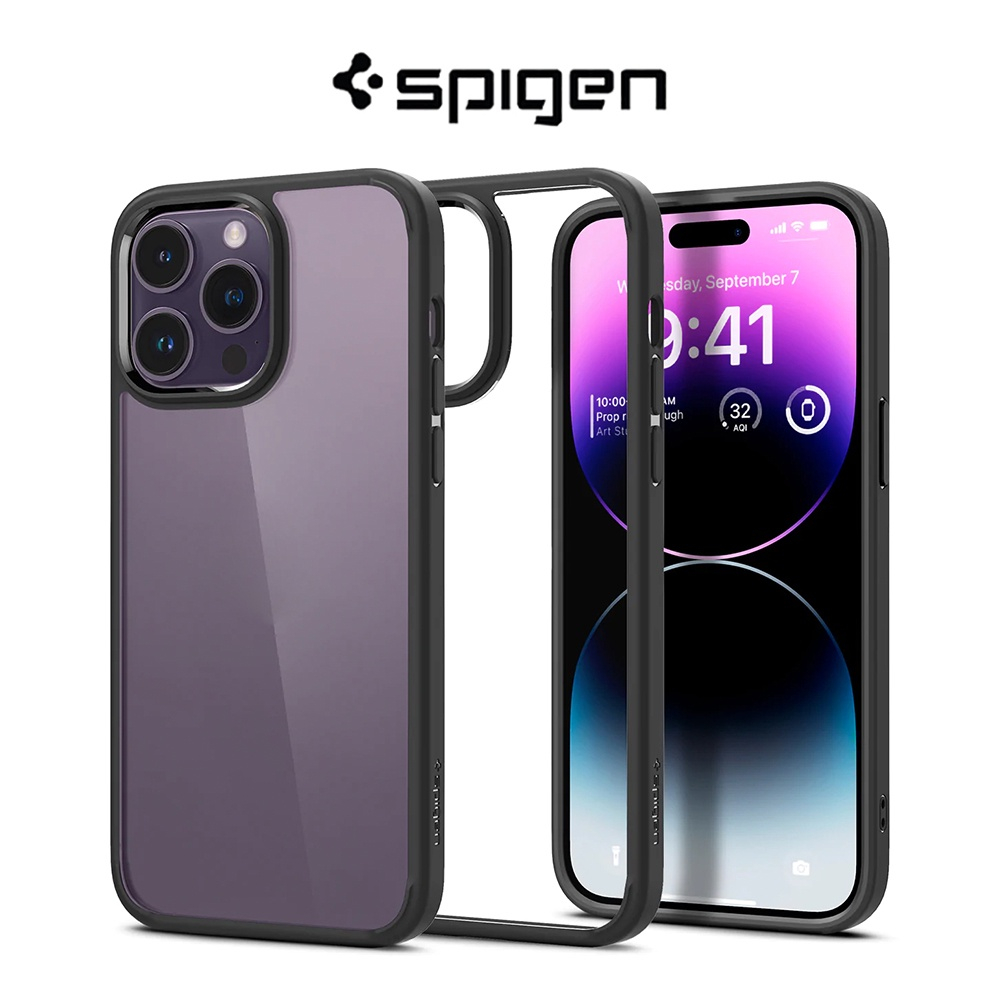 Spigen iPhone 14pro Max Case Casing Transparan Pelindung Jatuh Desain Slim Casing Bening Casing iPhone